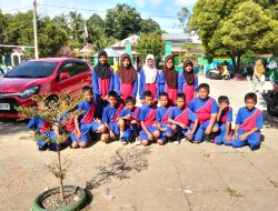 Siswa Mi.25 Lamasi Pantai Lakukan Persiapan Menuju Lomba Voly Mini